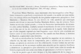 Menéndez y Braun, prohombres patagónicos  [artículo] Juan Ricardo Couyoumdjian