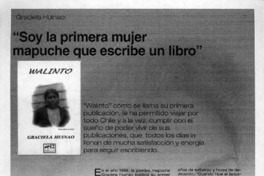 "Soy la primera mujer mapuche que escribe un libro"  [artículo]