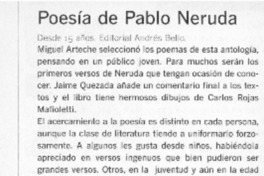 Poesía de Pablo Neruda  [artículo]
