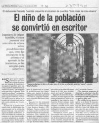 El niño de la población se convirtió en escritor  [artículo] Rodrigo Castillo