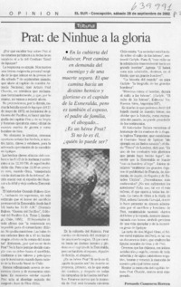 Prat, de Ninhue a la gloria  [artículo] Fernando Casanueva Herrera