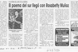 El poema del sur llegó con Rosabetty Muñoz  [artículo]