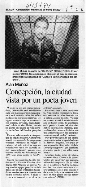 Concepción, la ciudad vista por un poeta joven  [artículo]