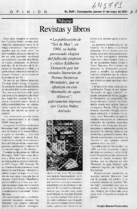 Revistas y libros  [artículo] Sergio Ramón Fuentealba
