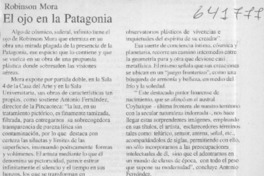 El ojo en la Patagonia  [artículo]
