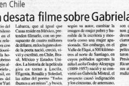 Fuerte controversia desata filme sobre Gabriela Mistral