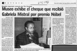 Museo exhibe el cheque que recibió Gabriela Mistral por premio Nobel
