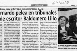 San Bernardo pelea en tribunales restos de escritor Baldomero Lillo