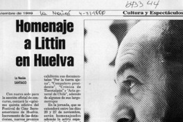 Homenaje a Littin en Huelva  [artículo]