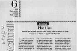 Hot line  [artículo] Carolina Sandoval