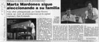 Marta Mardones sigue aleccionado a su familia  [artículo] Patricio Rodríguez