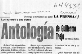 Antología de Guillermo Trejo  [artículo] Juan Pablo Jiménez