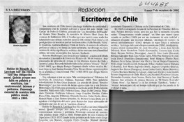 Escritores de Chile  [artículo] Ramón Riquelme