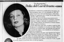Delia del Carril Iraeta  [artículo]