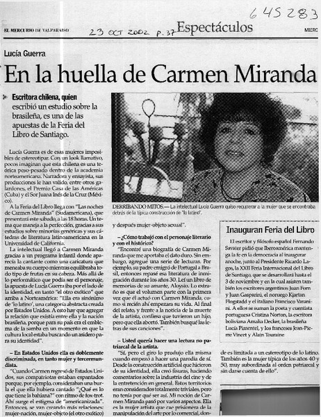 En la huella de Carmen Miranda  [artículo]