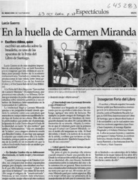 En la huella de Carmen Miranda  [artículo]