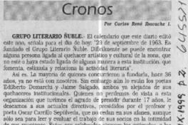 Grupo literario Ñuble  [artículo] Carlos René Ibacache I.