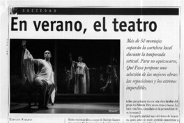 En verano, el teatro  [artículo] Rodrigo Miranda C.