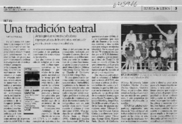 Una tradición teatral  <artículo> Carola Oyarzún L.