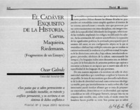 El cadáver exquisito de la historia  [artículo] Oscar Galindo