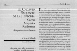 El cadáver exquisito de la historia  [artículo] Oscar Galindo