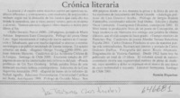 Crónica literaria  [artículo] Ramón Riquelme