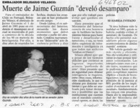 Muerte de Jaime Guzmán "develó desamparo"  [artículo]