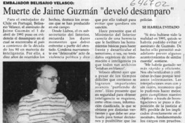 Muerte de Jaime Guzmán "develó desamparo"  [artículo]