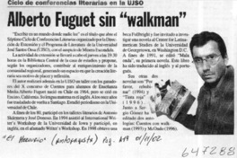 Alberto Fuguet sin "walkman"  [artículo]