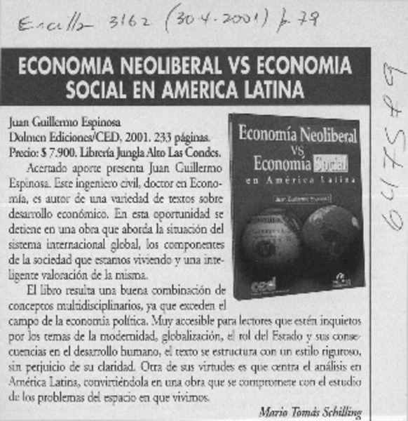 Economía liberal versus economía social en América Latina