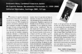 Un espíritu nuevo, documentos pastorales II 1999-2000
