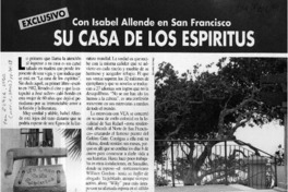 Con Isabel Allende en San Francisco su casa de los espíritus  [artículo]