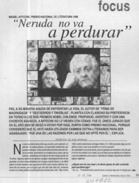 "Neruda no va a perdurar"  [artículo] Raúl Morales