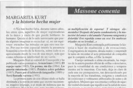 Margarita Kurt y la historia hecha mujer  [artículo] Juan Antonio Massone