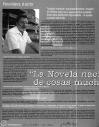 "La novela nacional debería hablar de cosas mucho más importantes"  [artículo] Rodrigo Benavente