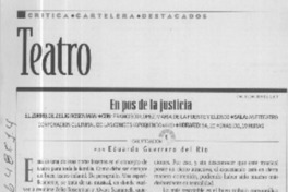 En pos de la justicia  [artículo] Eduardo Guerrero del Río