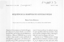 Réquiem de la mariposa de Gonzalo Rojas  [artículo] Berta López Morales
