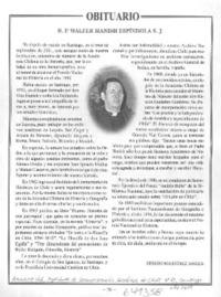 R. P. Walter Hanish Espíndola S. J.  [artículo] Sergio Martínez Baeza