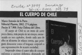 El cuerpo de Chile  [artículo] Rosa María Verdejo