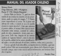 Manual del asador chileno  [artículo] Floridor Pérez