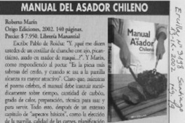 Manual del asador chileno  [artículo] Floridor Pérez