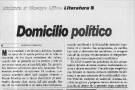 Domicilio político  [artículo] Camilo Marks