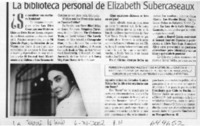 La biblioteca personal de Elizabeth Subercaseaux  [artículo]