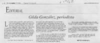 Gilda González, periodista  [artículo] Héctor González V.