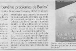 "Los benditos problemas de Benito"  [artículo]