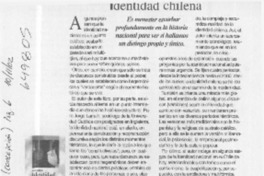 Identidad chilena  [artículo] Luis López-Aliaga