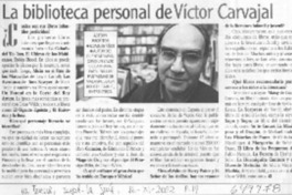 La biblioteca personal de Víctor Carvajal  [artículo]