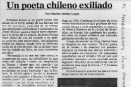 Un poeta chileno exiliado  [artículo] Marino Muñoz Lagos