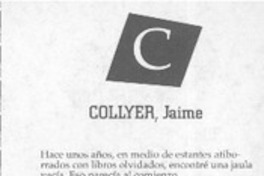 Jaime Collyer  [artículo] Víctor Escobar