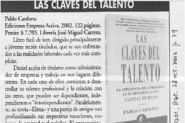 Las claves del talento  [artículo] Jordi Lloret